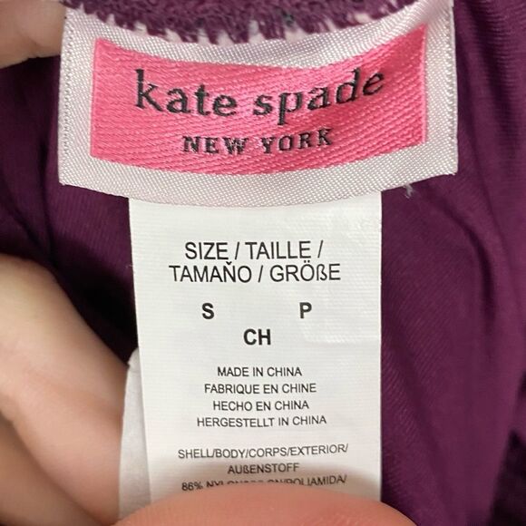 Kate Spade | Belted Plunging Halter One Piece Swimsuit Size Small - Picture 12 of 13